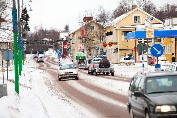Järvsö i vinterskrud.